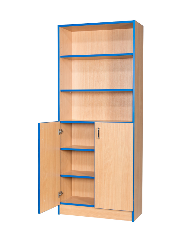 Folio Premium 750mm Wide Library Flat Top Bookcase Cupboard